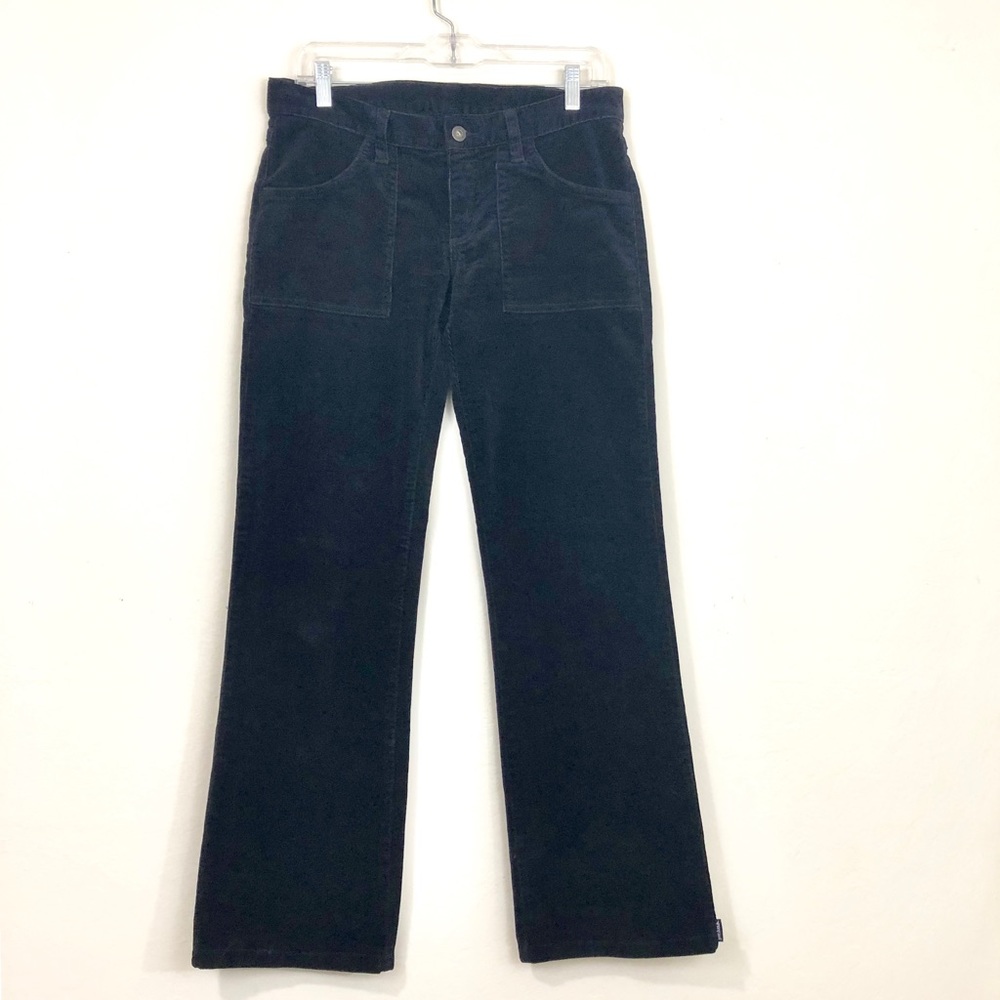PrAna Black Corduroy Low Rise Boot Cut Pants